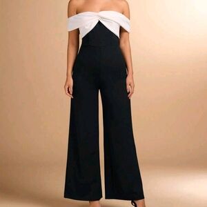Elegant Women's Black & Color Block Jumpsuit,Great For Daily Wear,Outing,Party